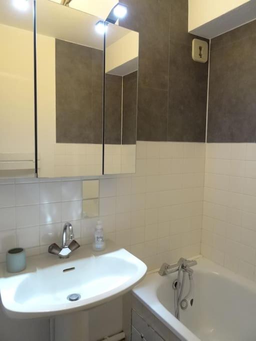 Appartement Au Coeur Du Village Avec Parking Prive 米茹 外观 照片